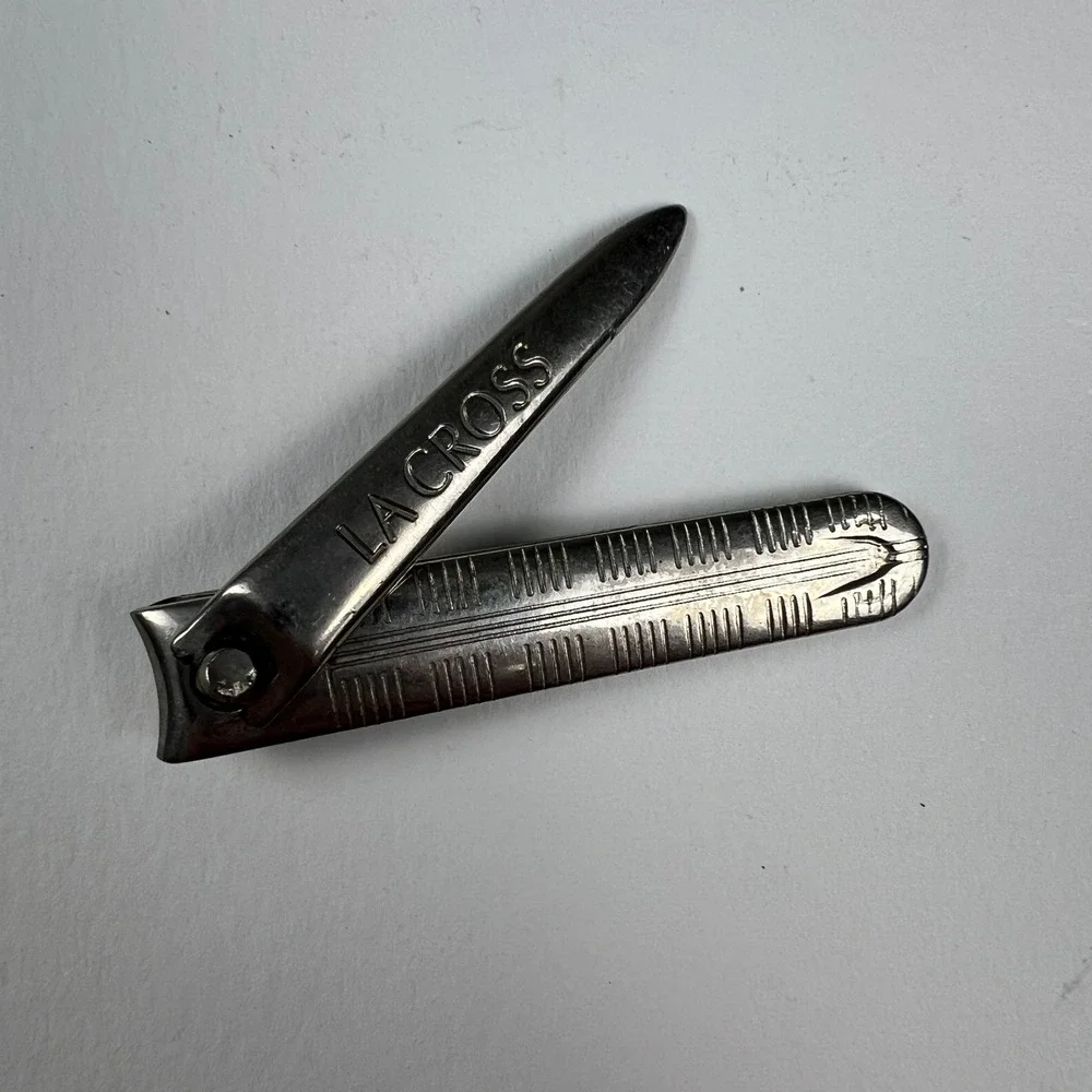 La Cross Nail Clippers Unisex OS Silver Vintage Style Stainless Steel Grooming